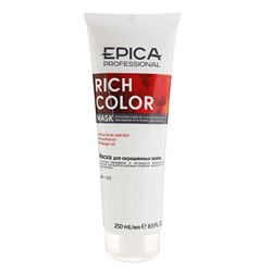 EPICA Rich Color / Маска для окрашенных волос с маслом макадамии и экстрактом виноградной косточки, 250 мл