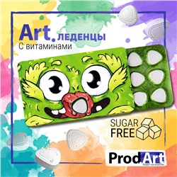 Леденцы с витамином С "Зелёный монстрик", без сахара, 18 г, ТМ Prod.Art