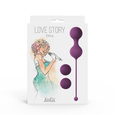 Набор вагинальных шариков Love Story Diva Lavender Sunset 3012-03lola