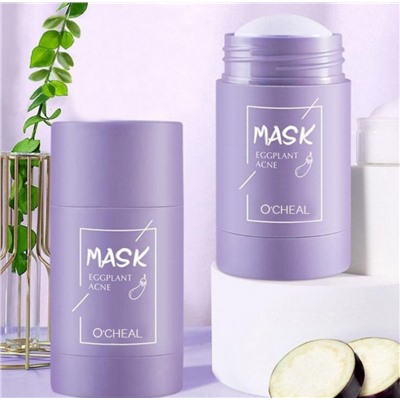 Маска-стик с глиной и экстрактом баклажана от угревой сыпи O'cheal Eggplаnt Mask Stick 40гр