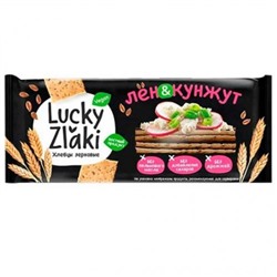 Хлебцы зерновые Lucky Zlaki лен-кунжут 105 гр