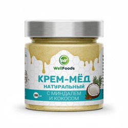 Крем-мёд с миндалем и кокосом (200мл)