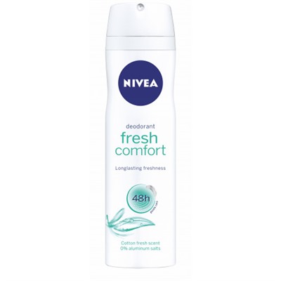 Nivea Deo спрей жен (80055) FRESH COMFORT 150мл