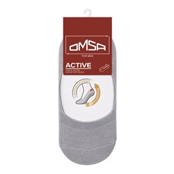 Носки-подследники мужские OMSA ACTIVE, размер 39-41, цвет grigio