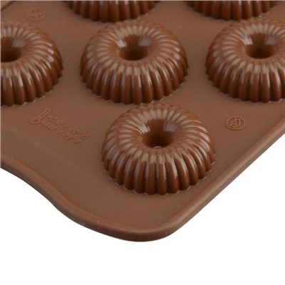 Форма для приготовления конфет Choco crown 11×24 см, силиконовая