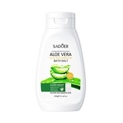 SADOER  Соль - Скраб для тела и ванны ALOE VERA Омолаживающая  430г  (SD-29605)