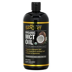 California Gold Nutrition, SPORTS, органическое масло MCT, неароматизированное, 946 мл (32 жидк. унции)