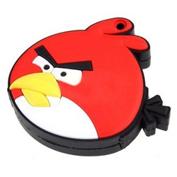 Флешка "Angry birds" 8 Гб красная птица плоская