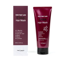 Trimay Безсульфатная маска против выпадения волос - Anti-Hair Loss Clinic Hair Mask, 200мл