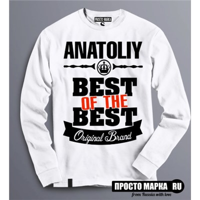Толстовка (Свитшот) Best of The Best Анатолий