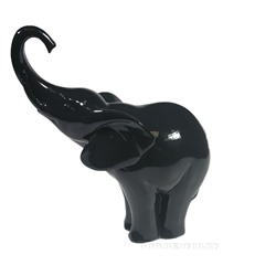 Фигура декоративная Слон (черный глянец), L15W7H16 см