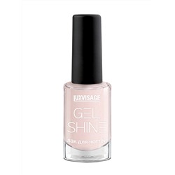 LuxVisage Лак для ногтей GEL SHINE тон 101 молочный розовый с шиммером 9г