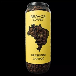 Зерновой кофе Bravos Бразилия Сантос, 200 г