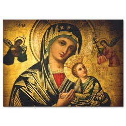 PZG-118 Пазл 201х146мм Богородица с младенцем