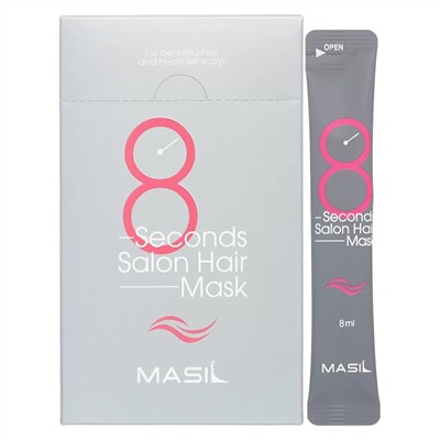 Маска для быстрого восстановления волос 8 Seconds Salon Hair Mask, 20 х 8 мл