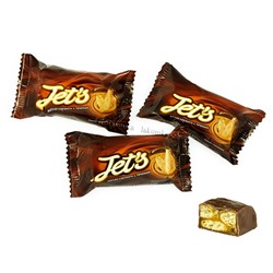 Конфеты JETS (Джетс) кусочки печенья и мягкая карамель 500г ВК290