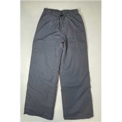 497-24з Утеплённые брюки "КАРГО", темно-серый
