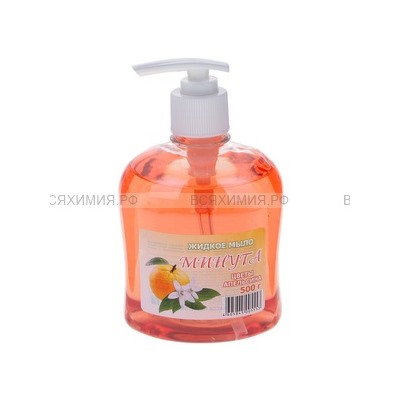 МИНУТА Жидкое мыло с ДОЗАТОРОМ Цветы апельсина 500мл *6*12