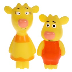 Набор резиновых игрушек Оранжевая корова Бо и Зо LX-OR-COW-06 в Самаре