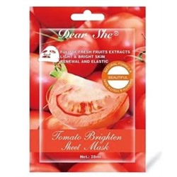 Тканевая маска для лица Dear Shea Tomato Осветление с экстрактом томата