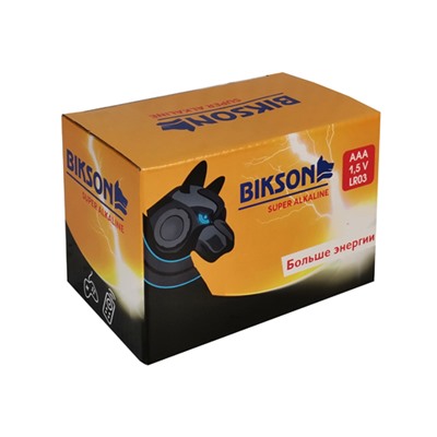 Батарейка BIKSON LR03-3BL,1,5V,ААA, 3шт, блистер LR03,арт.BN0546-LR03-3BL (цена за 1 шт.)
