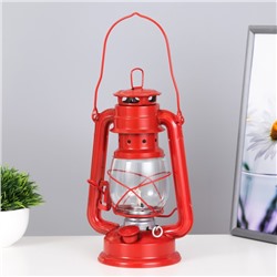 Керосиновая лампа декоративная красный  11.5*15*25 см RISALUX