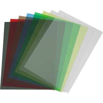 Обложки для переплета A4, 300 мкм, 100 листов, пластиковые, прозрачные бесцветные, Гелеос