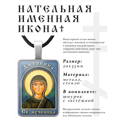 ALKP-013 Именная иконка Антонина