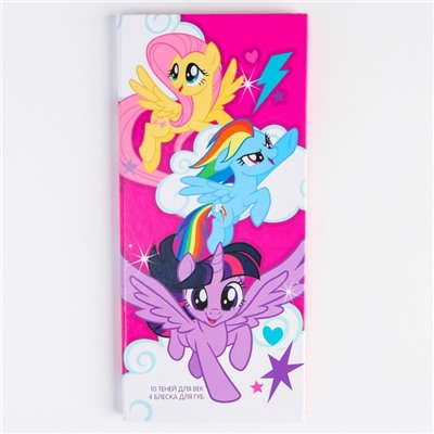 УЦЕНКА Набор косметики My Little Pony, тени 10 цв по 1,3 гр, блеск 4 цв по 0,8 гр