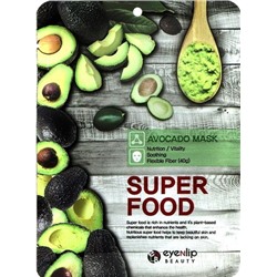 Eyenlip Маска-салфетка с экстрактом авокадо Super Food Avocado Mask