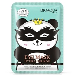 Bioaqua Чёрная увлажняющая маска для кожи вокруг глаз(панда), 15гр