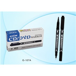 Маркер Basir для CD/DVD черный двухсторонний 0,5мм/1мм G-107A