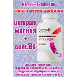 OstroVit Mg + B6 90 tab - МАГНИЙ-B6 МСК