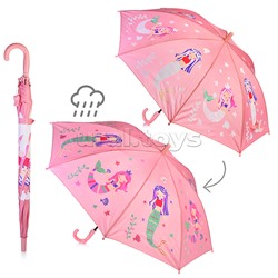 Зонт детский "Русалки" 50 см с проявлением цвета