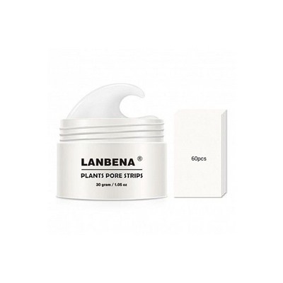 Белая маска от черных точек Lanbena Plants Pore Strips 30g