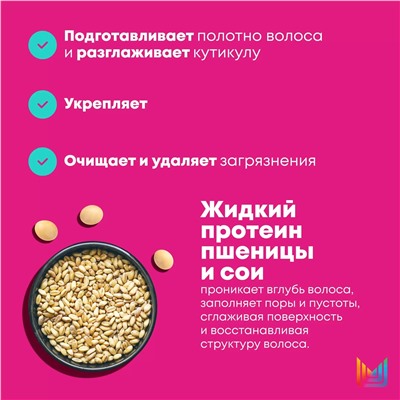 Шампунь профессиональный для восстановления волос с жидким протеином, 300 мл