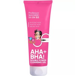 Гель с AHA- и BHA-кислотами для умывания лица Double Power Cleansing Gel 14+, 120 мл