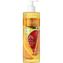 Eveline 99% NATURAL Гель д/лица и тела 3в1 питательн.восстанавл. MANGO 400мл (*9)