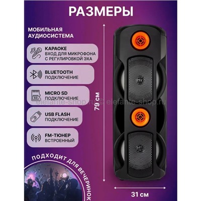 Портативная беспроводная колонка Speaker ZQS8225 Black (15)