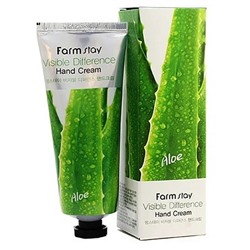 FarmStay Крем для рук с экстрактом алоэ - Aloe vera visible difference hand cream, 100гр