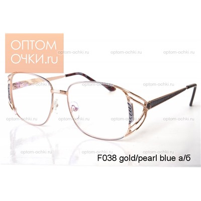 F038 gold/pearl blue а/б