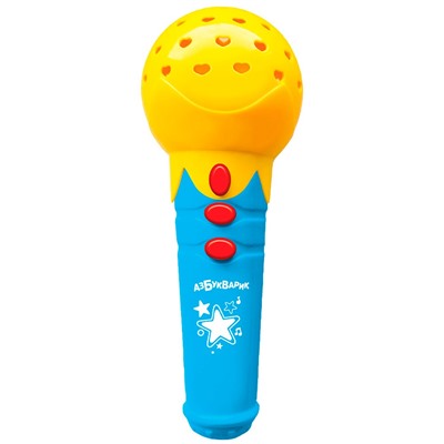 Микрофончик Песенки для малышей с огоньками желтый 4680019284811 в Самаре
