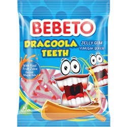 Мармелад Bebeto Dracoola Teeth со вкусом клубники и ванили 70гр