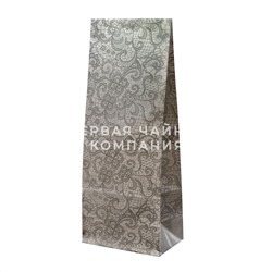 Пакет для чая, подарочный дизайн "Серебряные кружева" с окном, 200 г