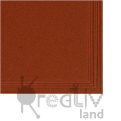 Фетр листовой жесткий 2мм/ цв.рыже-коричневый/ 20х30см/ 10листов/ фас.1уп.