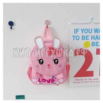Рюкзак детский дошкольный ЗАЙКА 25*10*24 см GD001, GD001-Pink