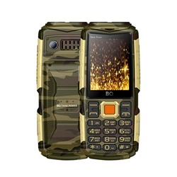 Сотовый телефон BQ M-2430 Tank Power, 2.4", 2 sim, 4000мАч, золотистый камуфляж