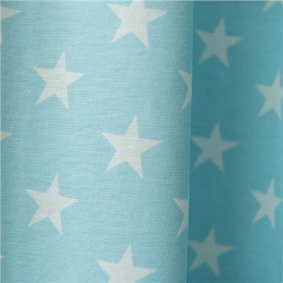 Комплект штор «Сири», размер 170 х 270 см - 2 шт, цвет голубой