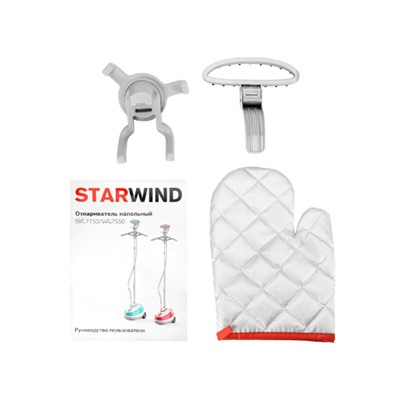 Отпариватель напольный Starwind SVG7750 1800Вт белый/малиновый