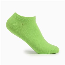 Носки короткие неон, цвет зелёный, размер 27-29 (42-44)